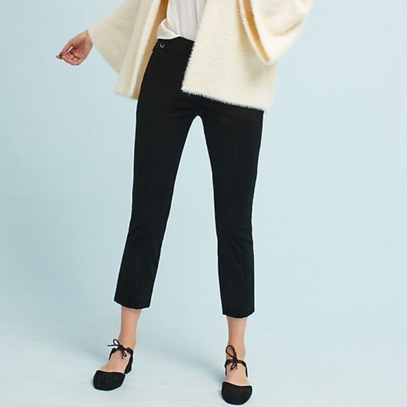 Anthropologie Pants - ANTHROPOLOGIE Velvet Essential Slim Cropped Pants